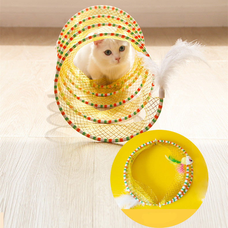 Foldable Cat Tunnel Toy 🐱🎪