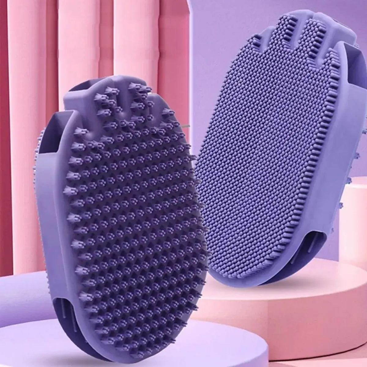 Dual-Sided Pet Shampoo Brush 🛁🐾