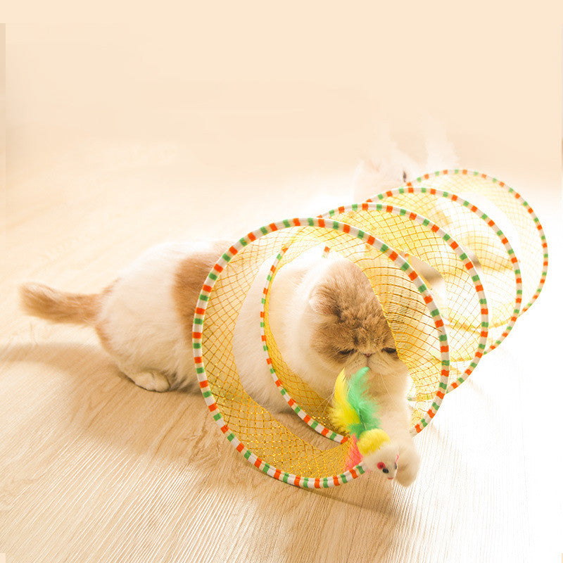 Foldable Cat Tunnel Toy 🐱🎪