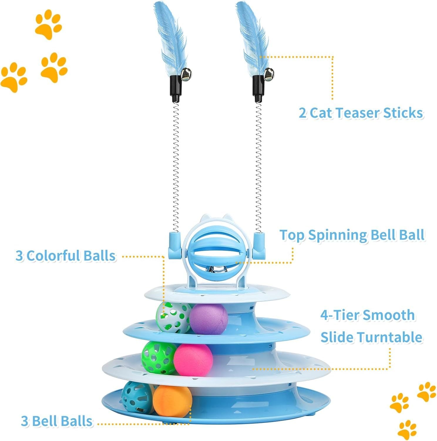 Interactive Cat Puzzle Ball Toy 🐱