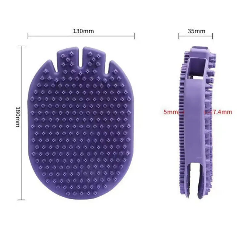 Dual-Sided Pet Shampoo Brush 🛁🐾