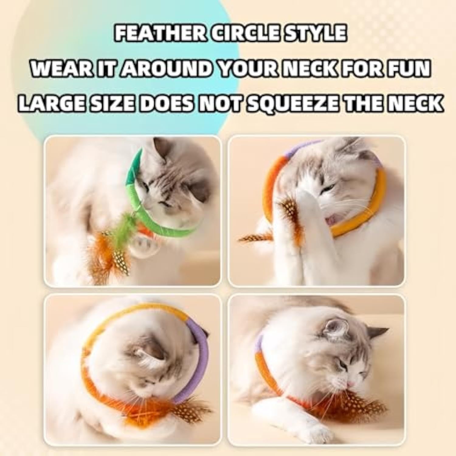 Cat Teething Chew Toy with Catnip &amp; Feathers 🐱🪢