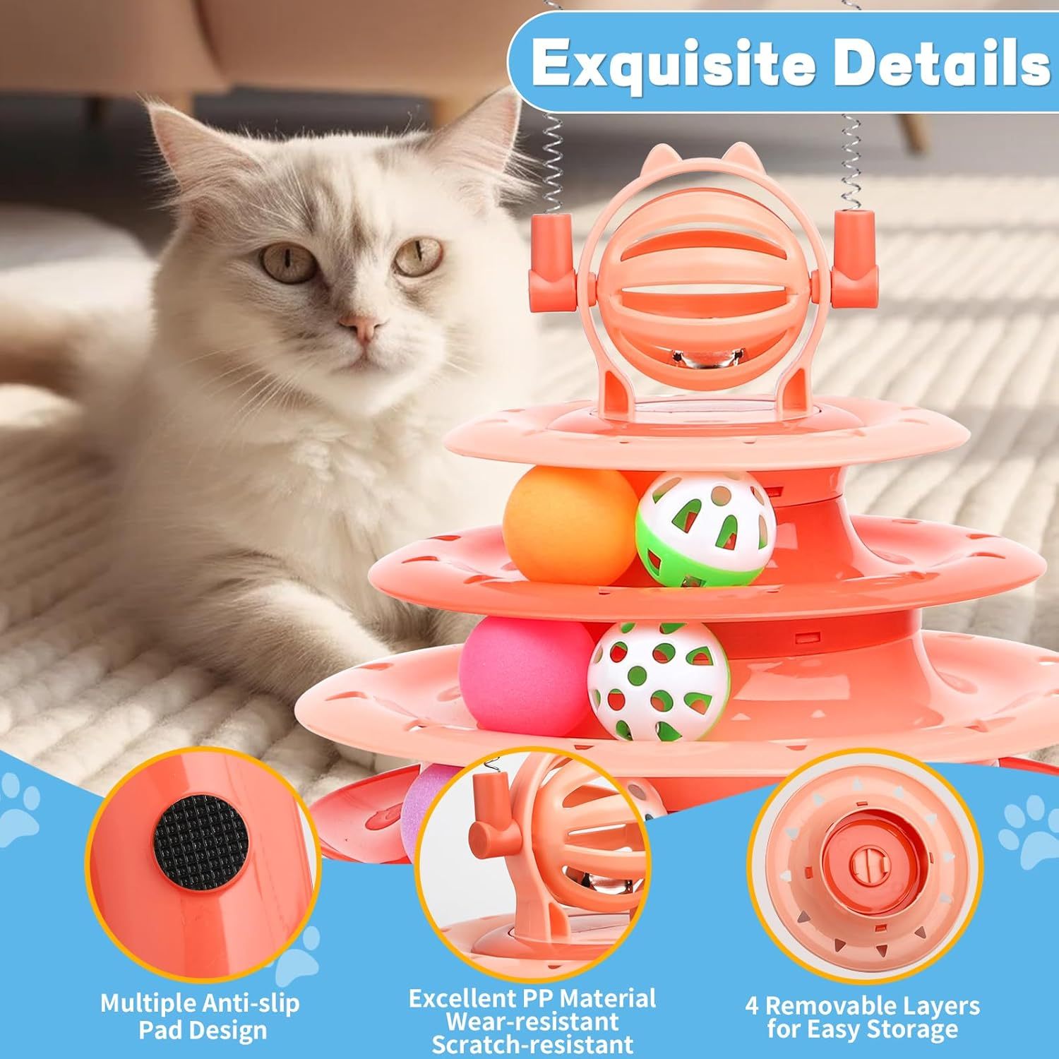Interactive Cat Puzzle Ball Toy 🐱