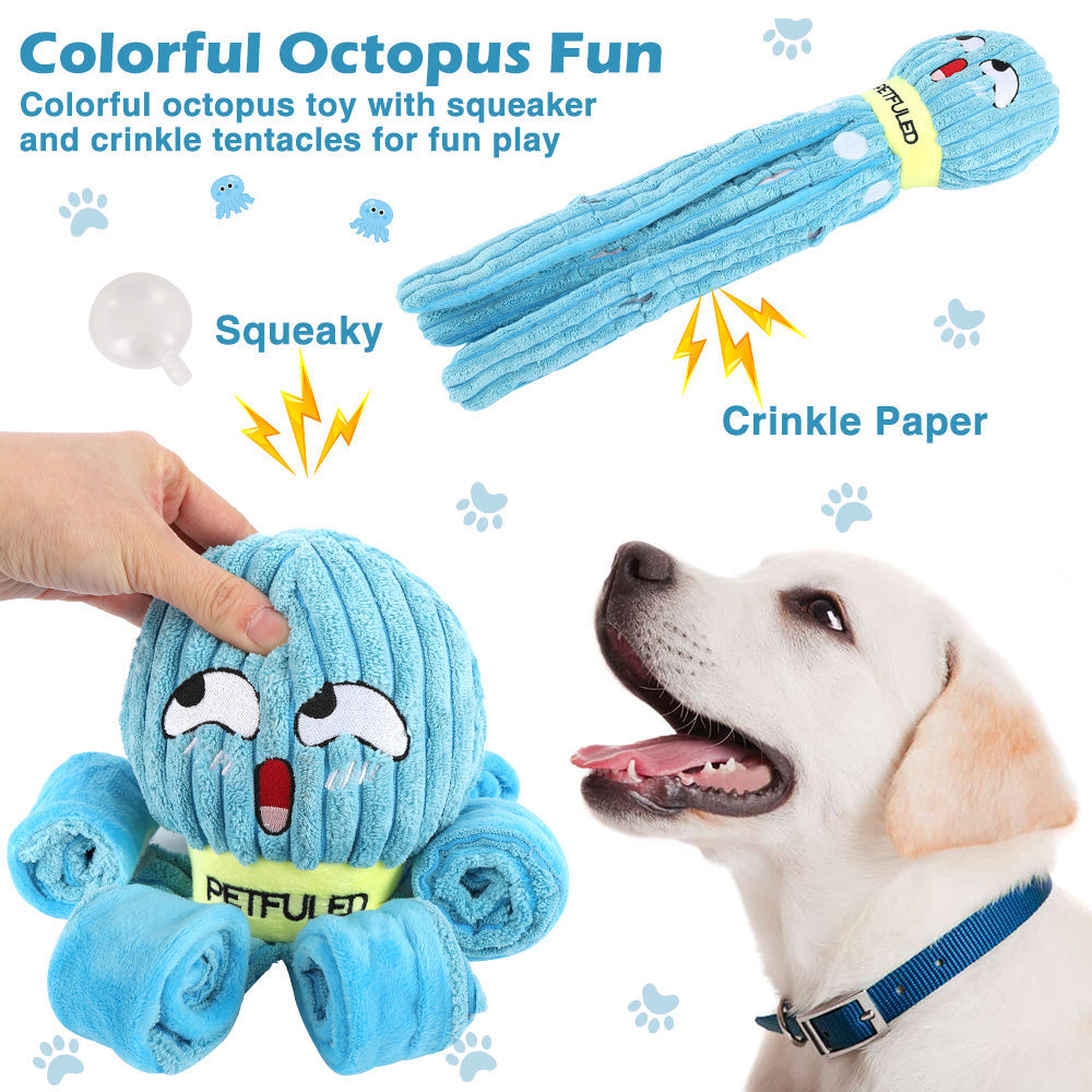 Christmas Octopus Interactive Dog Toy 🎄🐶