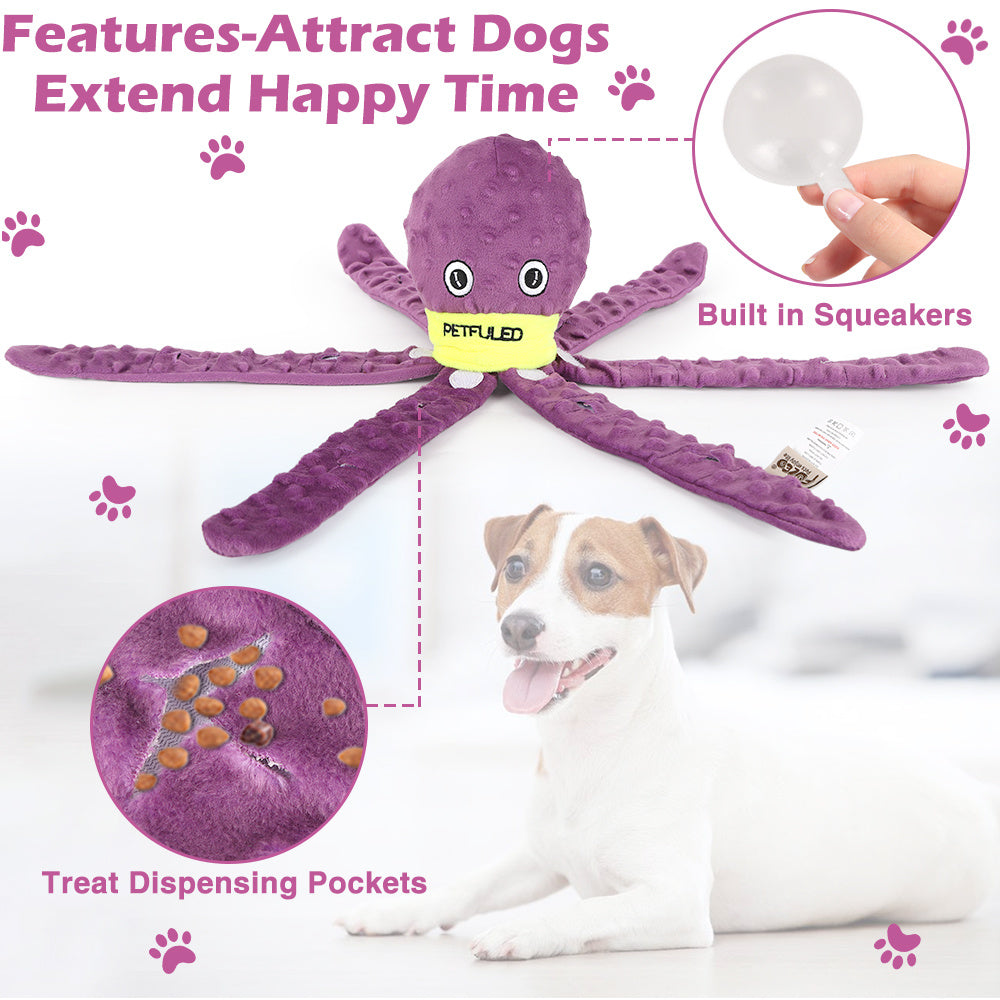 Christmas Octopus Interactive Dog Toy 🎄🐶