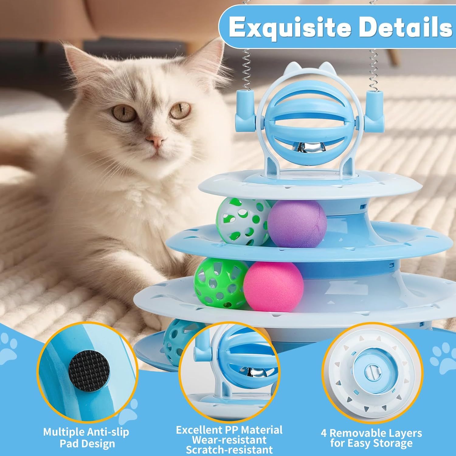 Interactive Cat Puzzle Ball Toy 🐱