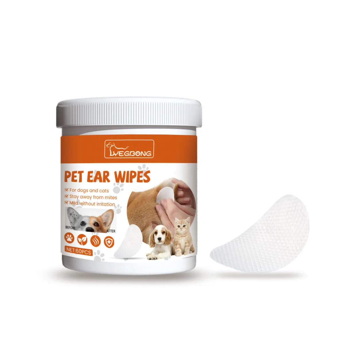 Pet Ear Cleaning Wipes 🐾👂
